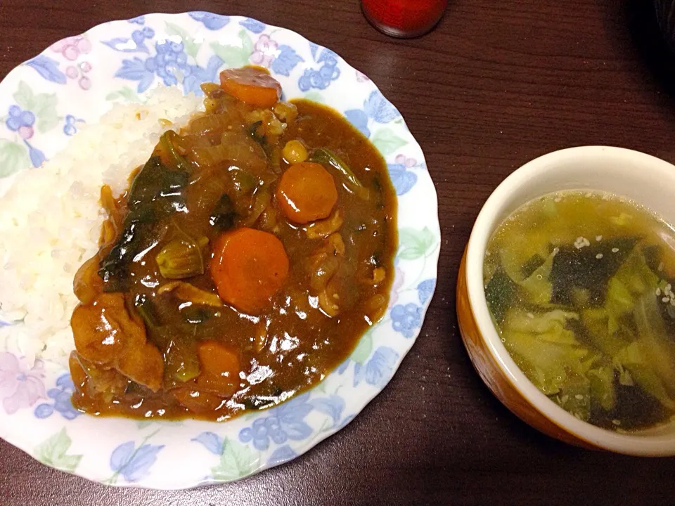 ほうれん草入りチキンカレー|こんこんさん