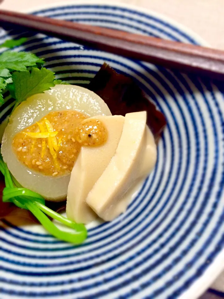 ふろふき♪大根と生麩♪|るん♪さん