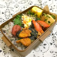 Snapdishの料理写真:高1男子のお弁当|あらじんさん