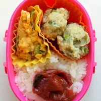 Snapdishの料理写真:とりつくね弁当|kyokacolaさん