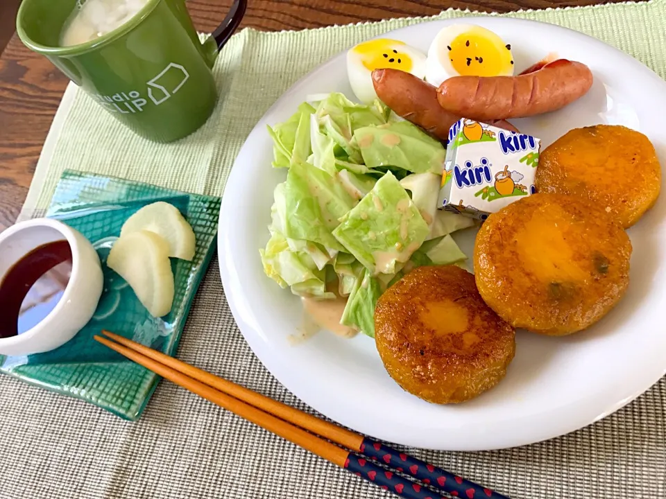 #カボチャ団子 ランチプレート🍽|まゆさん