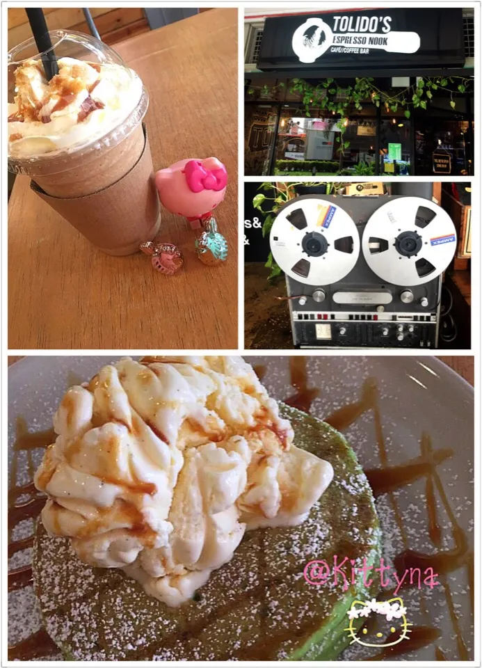 ❄️Ice blended w whipped cream sea salt caramel ❄️
💚Gula Melaka Pancake w vanilla 🍦|🎀Kittyna🌸さん