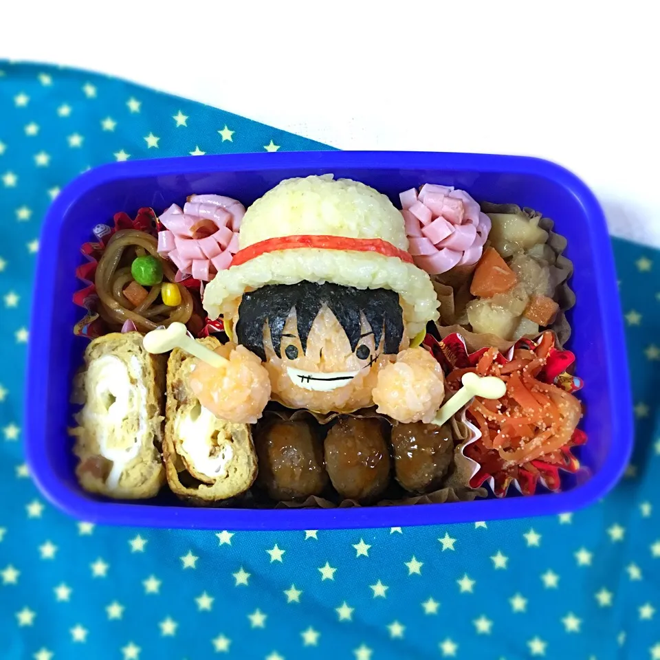 ワンピース✴︎ルフィお弁当|ぴぃさん