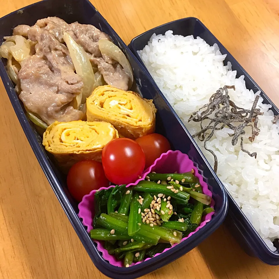 豚肉のオイマヨ炒め弁当|あやさん