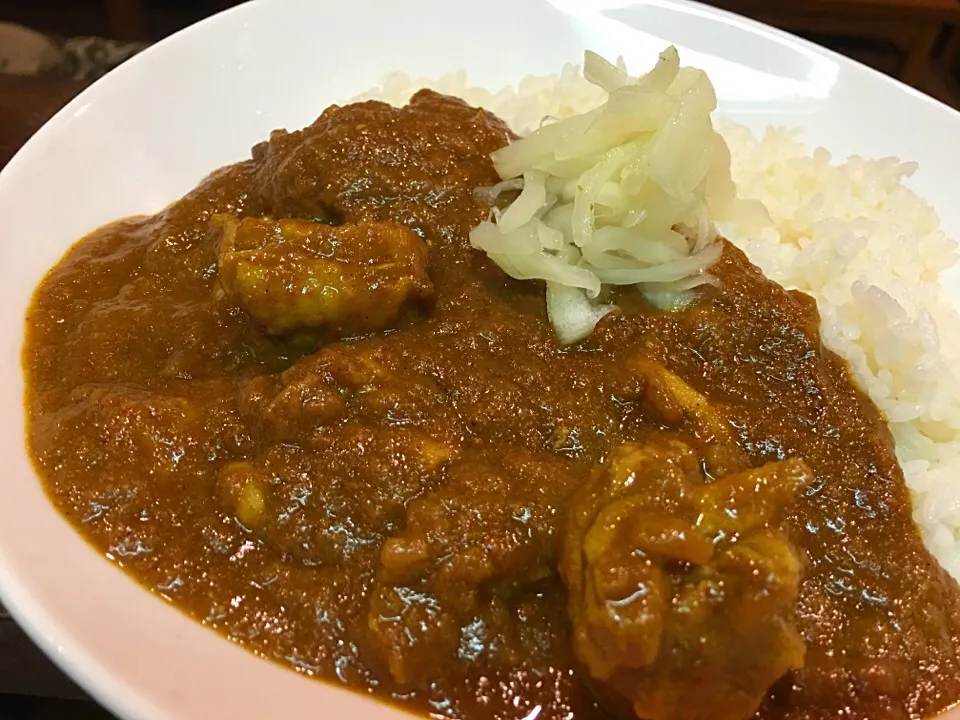 自分賄い飯
  いつもの
手抜きチキンカレー|ちゅら夏さん