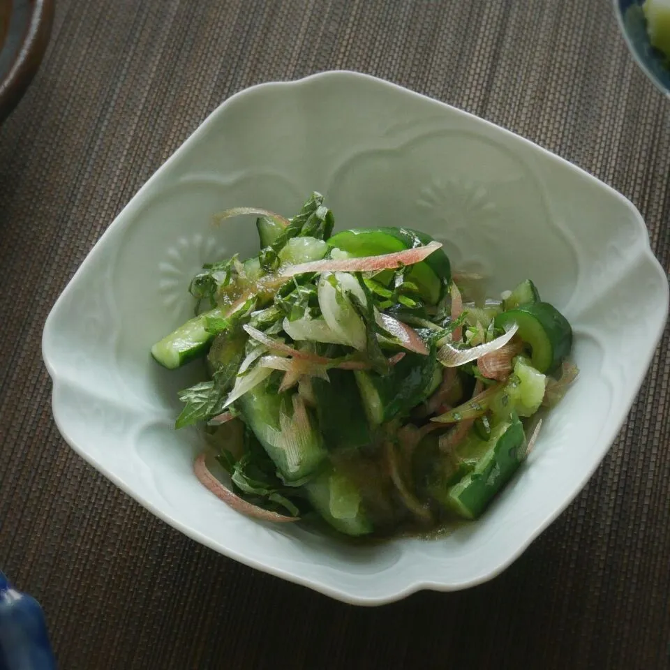 山本真希さんのきゅうりと大葉のとろろ昆布びたし|まちまちこさん