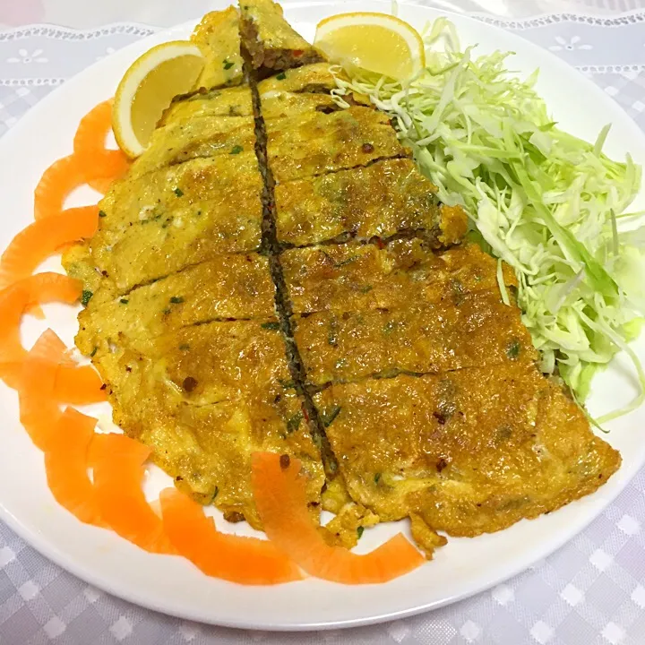 Minched beef egg omelette|angeliciousさん