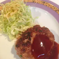 Snapdishの料理写真:安曇野放牧豚のハンバーグ|ふま@ゆくりりっくさん