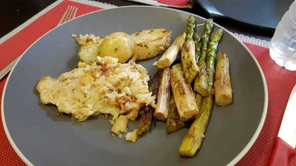 Tilapia Fish; with Grill spararragus and Grill Potatoe|Rafael A.さん