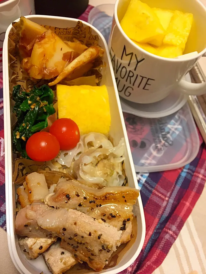 女子高生用 ポークソテー弁当|riorieさん