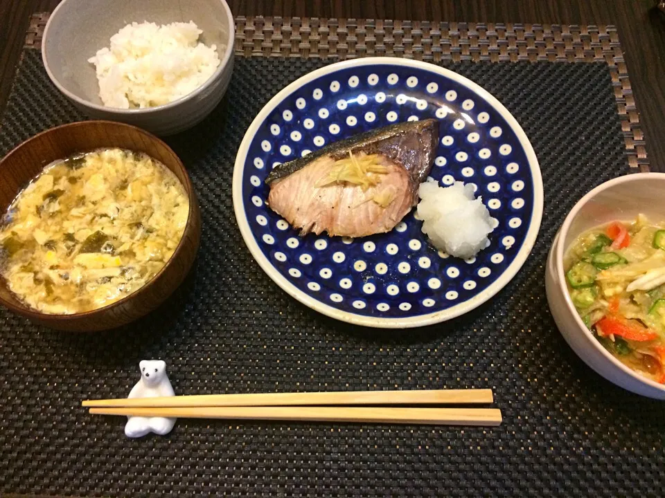 ブリ塩焼き定食|さるとらさん