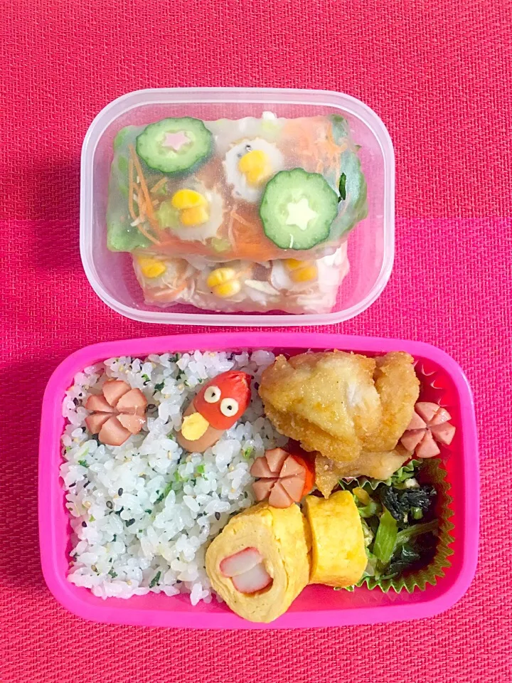 #娘弁当 #デコ弁当 #お弁当 #生春巻き|たらこ姫さん