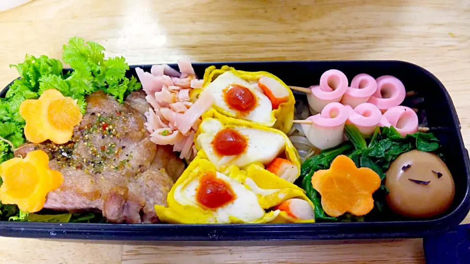 ひなまつり豚ステーキ弁当|まみみさん