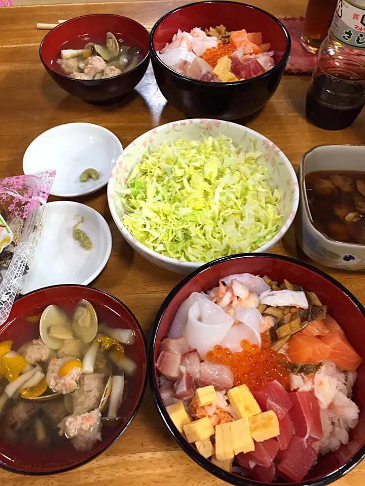 #ひな祭り🎎は明日ですが（笑）*\(^o^)/*#海鮮丼|すかラインさん