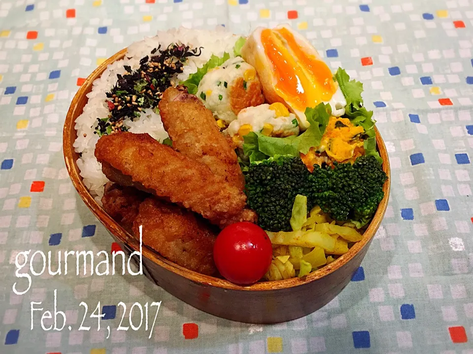 Snapdishの料理写真:2017.2.24 息子お弁当♪|プーティさん