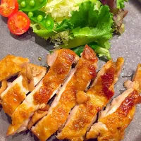 Snapdishの料理写真:チキン照り焼き🍗✨|まみりんごさん