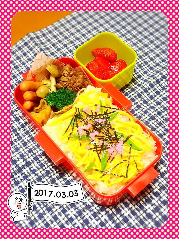 Snapdishの料理写真:高2娘のお弁当|Chiekoさん