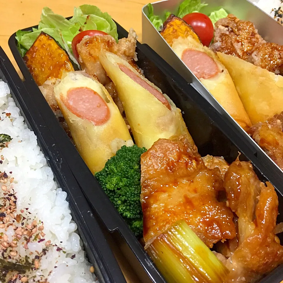 Snapdishの料理写真:今日の親父弁当！|沖縄「ピロピロ」ライフさん