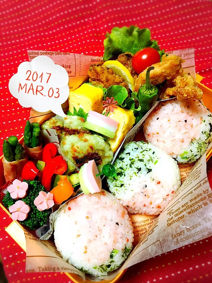 高校生男子のがっつり弁当.ﾟ٩(๑⃙⃘˙ᵕ˙๑⃙⃘)۶:.｡|おざMAMAさん