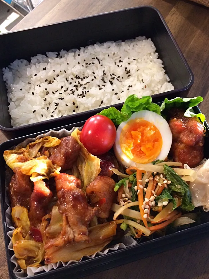 Snapdishの料理写真:回鍋肉弁当|二キィさん