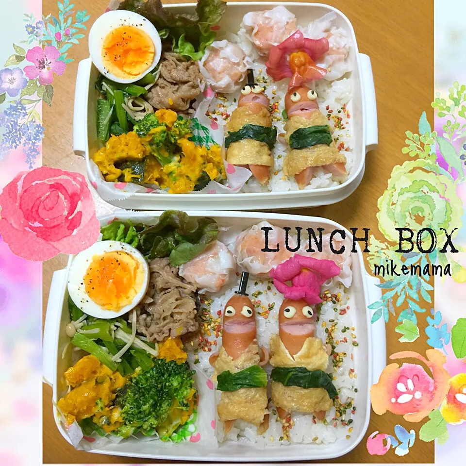 旦那＆息子弁当  ひな祭り弁当|miyukiさん