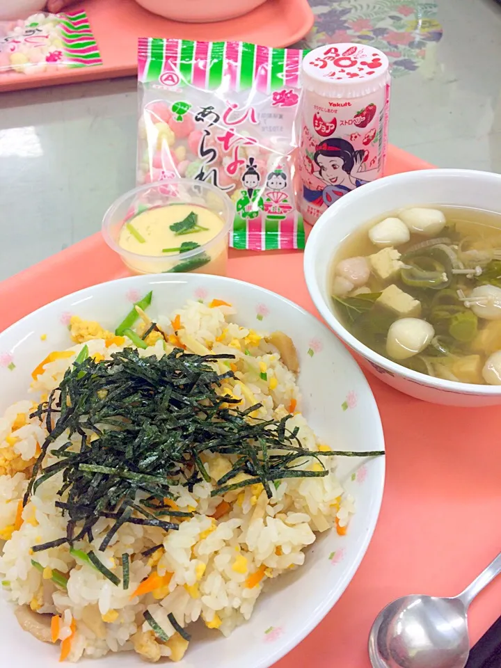 #学校給食 #ひな祭り|Namiさん