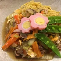 Snapdishの料理写真:花咲くあんかけ焼きそば|y@ehanさん