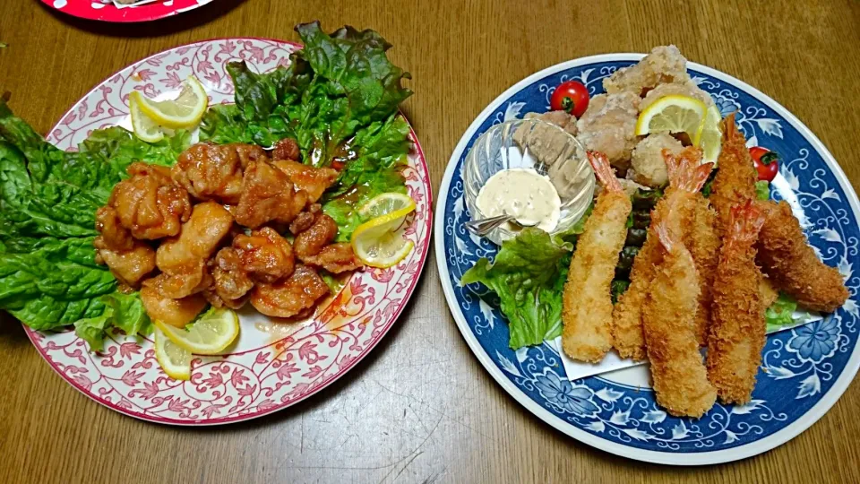 チキン南蛮、唐揚げ、エビフライ|Akiko Nakamotoさん