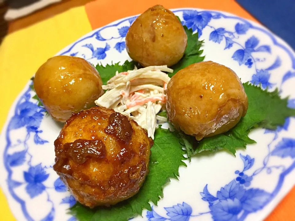 普通の肉巻きおにぎり！甘辛醤油
チーズ風味の肉巻きおにぎり！焼肉のタレで(^^)|Yukihiko Ishidaさん