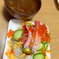 Snapdishの料理写真:思いつきの急遽ひな祭り🎎|くろさん