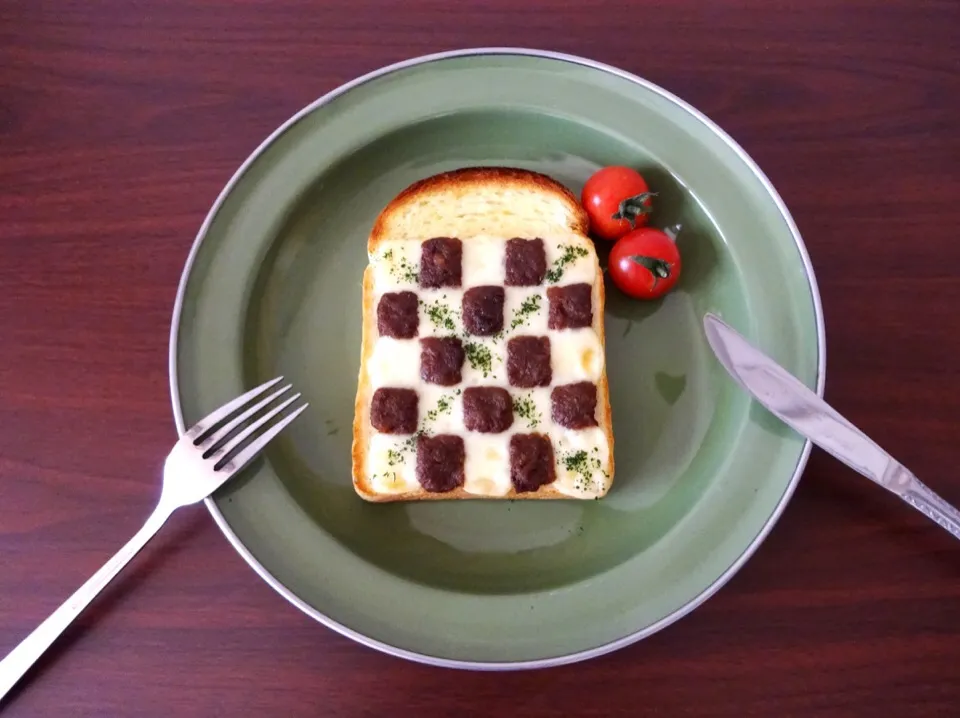 俺の山型食パンdeチーズカレーのチェックトースト|Ｌilicaさん