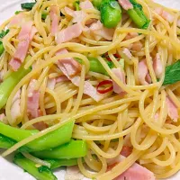 Snapdishの料理写真:菜の花パスタ|ミツヨシさん