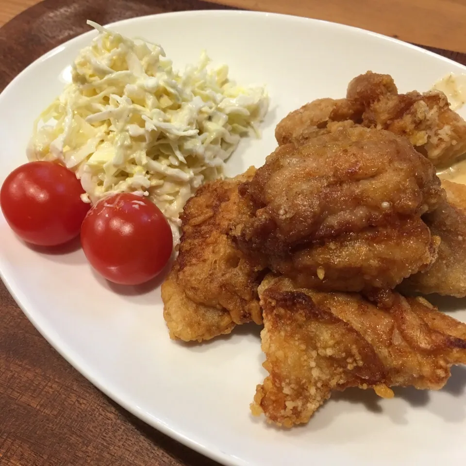 2017.3.4 晩御飯#唐揚げ|あっきーよさん