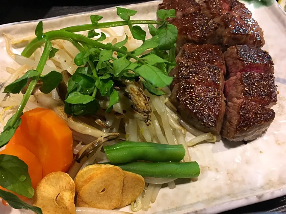 Daily special shoulder steak @ Satou steak house|Ong Sor Fernさん