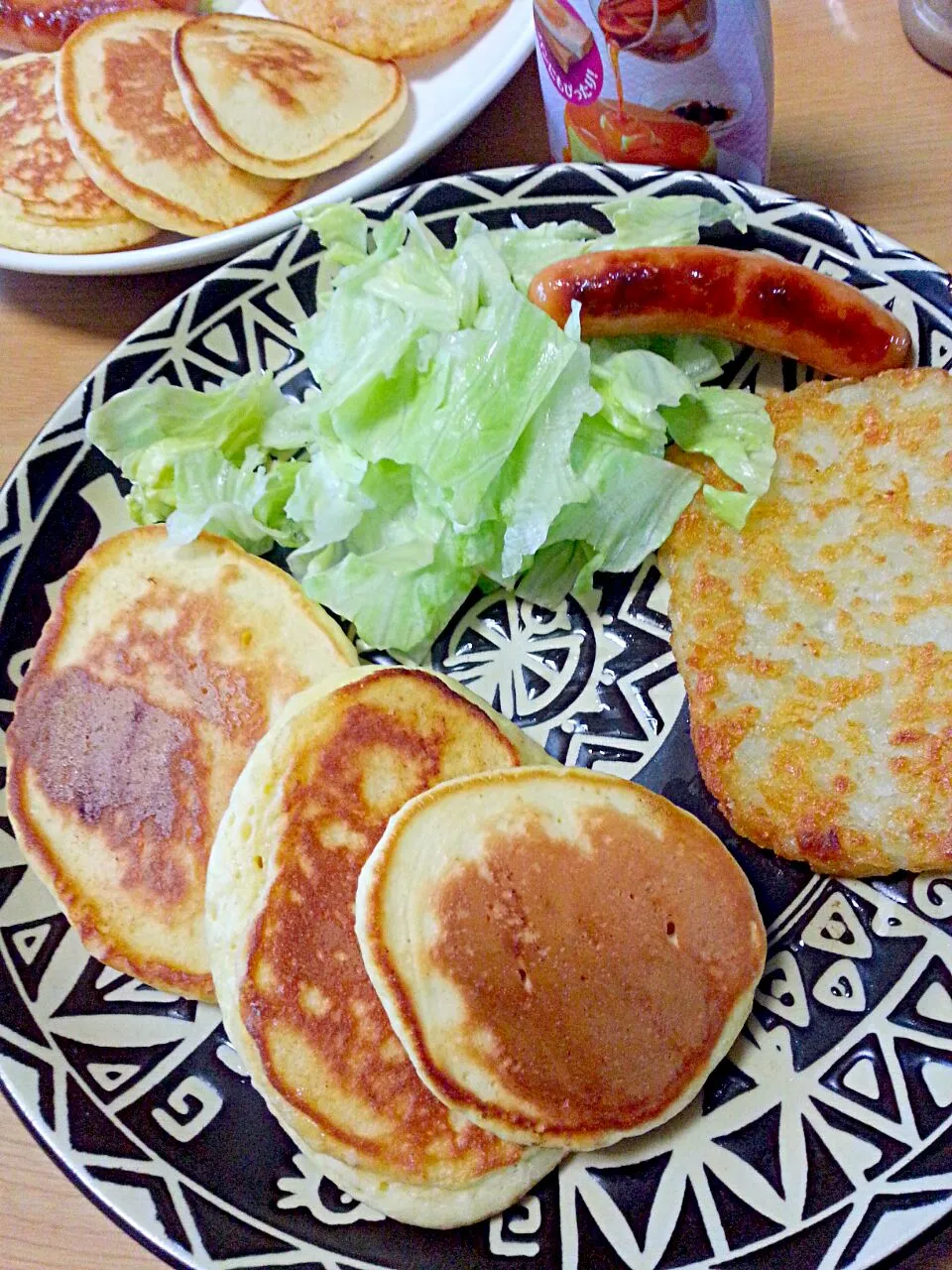 朝ごはんホットケーキ|みどりさん