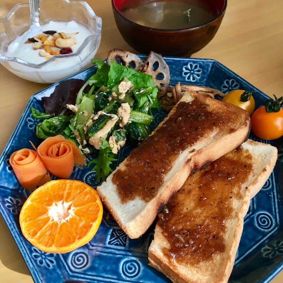 Snapdishの料理写真:今日の朝ごはん ☀︎|y u iさん