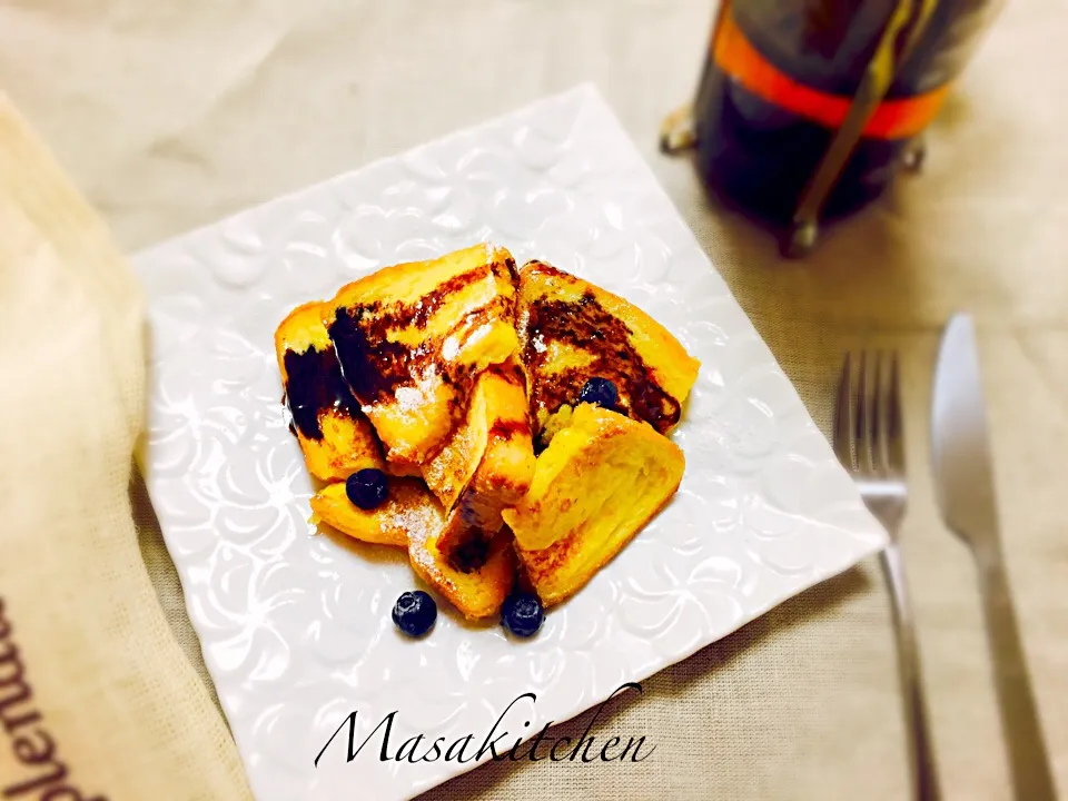 French toast with English tea|Masakiさん