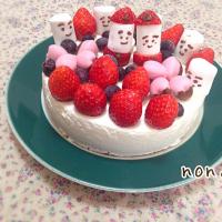 くららさんのふんわりレアチーズケーキ❤ひな祭りデザート🎎