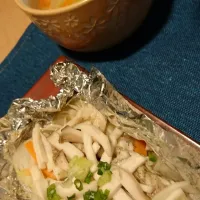 白身魚と野菜のホイル蒸し|ごまさん