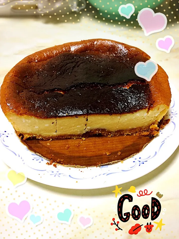 友達に作り方を聞いて作ってみた#チーズケーキ🍰|えみさん