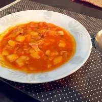 夜食にぴったり簡単ミネストローネ|カリーさん