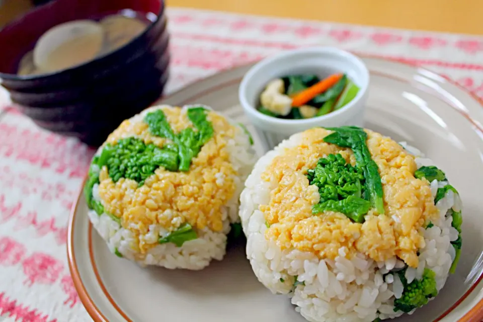 Junさんの菜の花ご飯|ちびめがさん