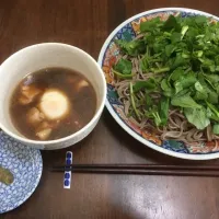 Snapdishの料理写真:クレソン蕎麦|Naoya  Higaさん