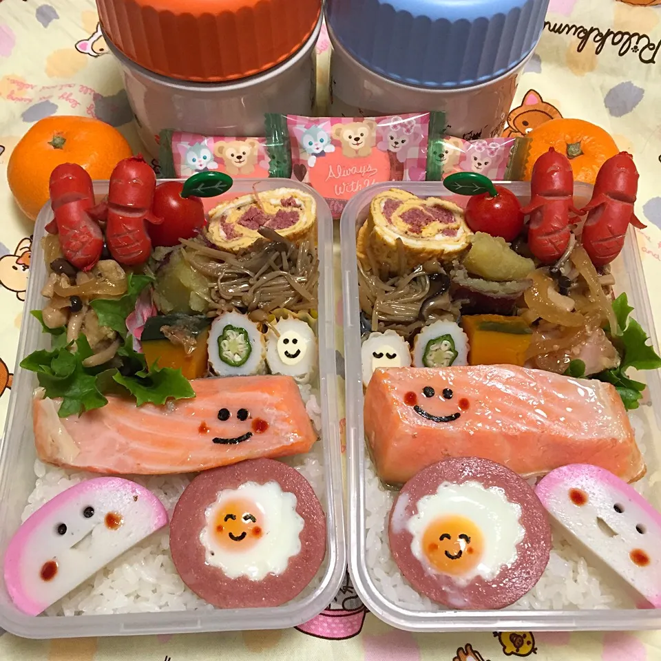 Snapdishの料理写真:2017年3月7日 高校生女子＆オレ弁当♪|クッキングおやぢさん