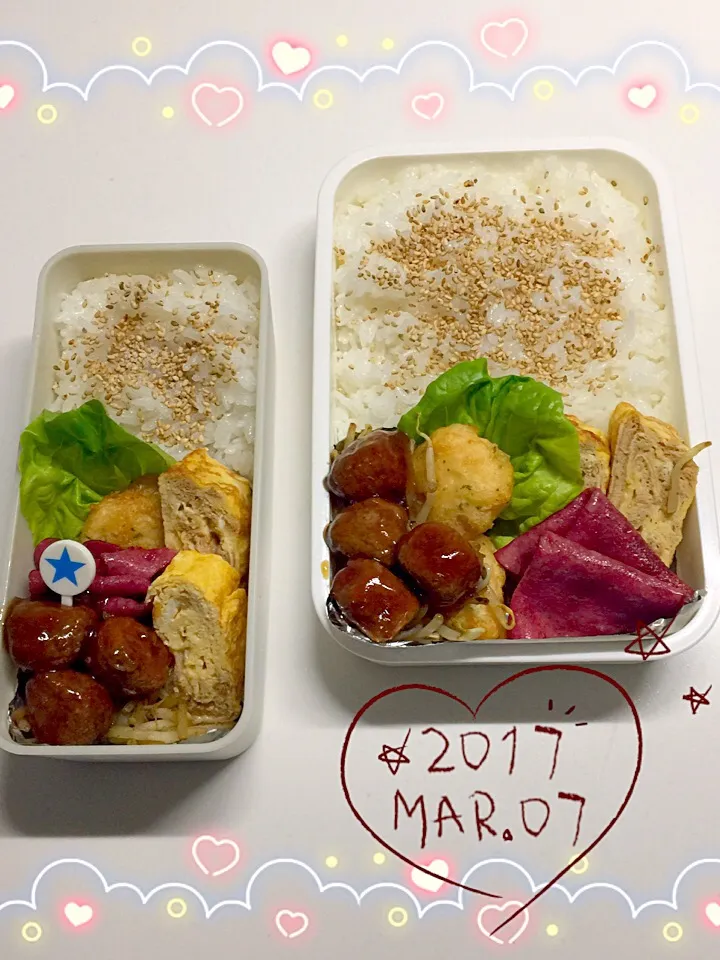 3／7弁当🍙|三姉妹のママさん