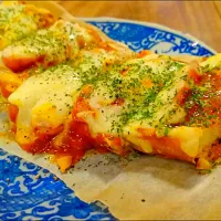 Snapdishの料理写真:カレーバケットピザ❤|阿部洋さん