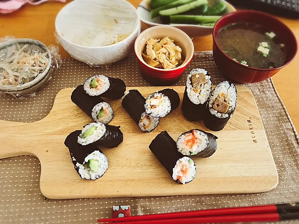 1人なのに細巻き作って食べました♪|ぴーまんさん