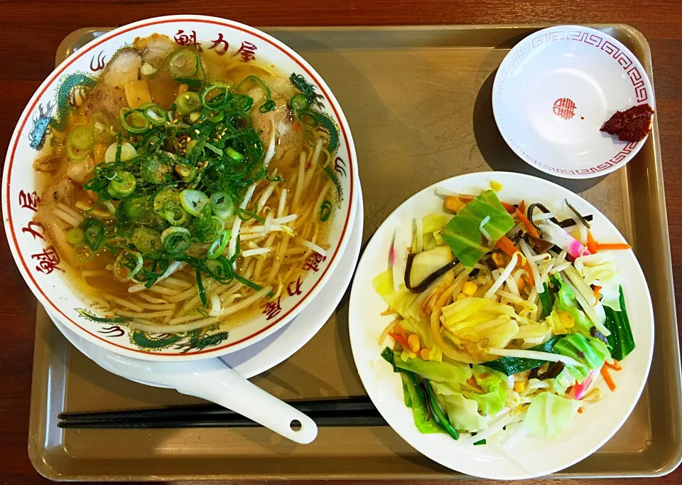 3/6 2017年 七杯目🍜 塩らーめん&野菜@魁力屋|BUBUさん