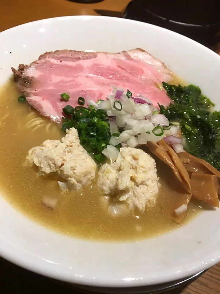 飯田橋 二階堂の限定鶏白湯煮干しそば😋😋😋|moririyyyさん