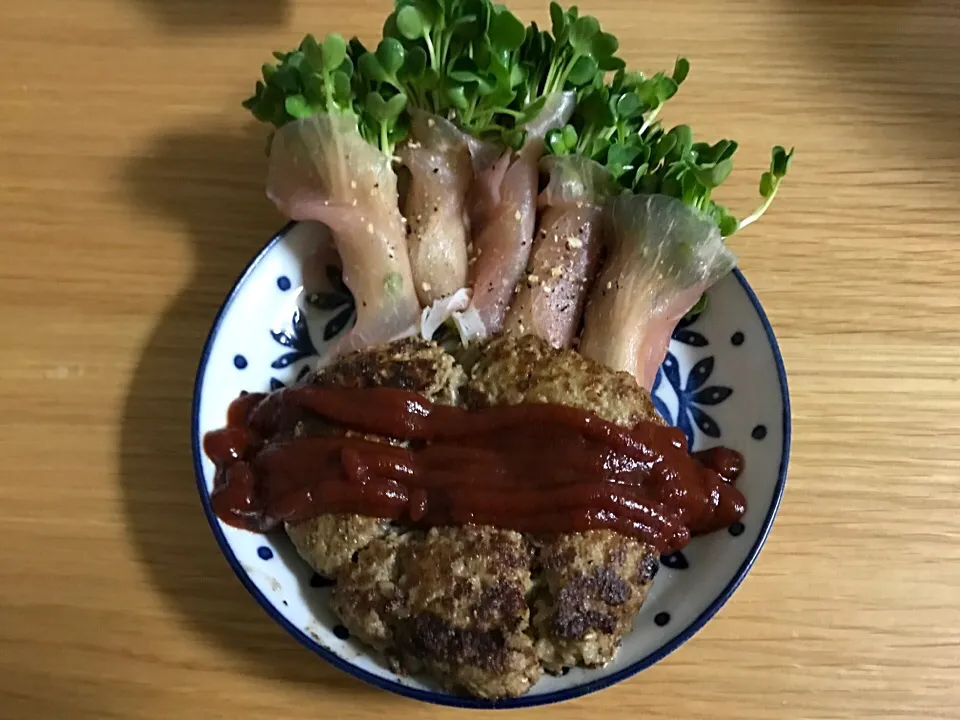 餃子の餡のハンバーグ|岩崎真造さん